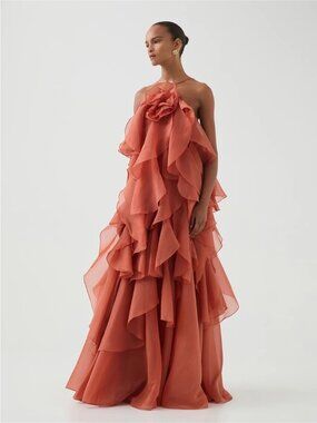 knee length dresses for ladies Soundscape Maxi Dress-SEA BREEZE / 4 main image 1